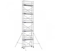 Échafaudage roulant aluminium DOCKER 85 version lisses - Hauteur de travail : 11,90 m - DUARIB - 7125100