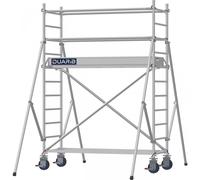 Échafaudage roulant aluminium DOCKER 85 version lisses - Hauteur de travail : 3,90 m - DUARIB - 7120020