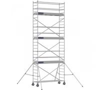 Échafaudage roulant aluminium DOCKER 85 version lisses - Hauteur de travail : 7,90 m - DUARIB - 7125060