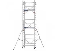 Échafaudage roulant aluminium DOCKER Mini - Hauteur de travail : 6,30 m - DUARIB - 7014051