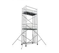 Echafaudage roulant aluminium DUARIB Docker2 150 205 hauteur travail 5,90 m lisses/sous lisses - 7220040