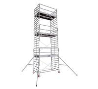 Echafaudage roulant aluminium DUARIB Docker2 150 254 hauteur travail 3q<a,90 m garde corps monoblocs EXMDS - 7225022