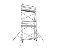 Echafaudage roulant aluminium DUARIB Docker2 85 295 hauteur travail 5,90 m lisses/sous lisses - 7130040