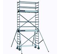 Echafaudage roulant aluminium DUARIB DOCKER2 85 largeur 205 hauteur travail 6m90 lisses/sous lisses - 7120050