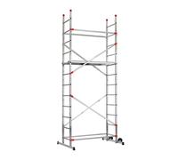 Echafaudage roulant pour escalier avec montage rapide 2,4m/4,4m en aluminium Hailo Fast & Lock 5