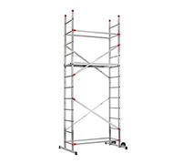 Echafaudage roulant pour escalier avec montage rapide 2,4m/4,4m en aluminium Hailo Fast & Lock 5