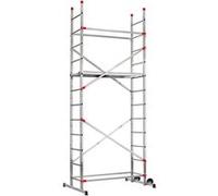Echafaudage roulant pour escalier avec montage rapide 2,4m/4,4m en aluminium Hailo Fast & Lock 5 G