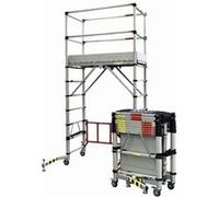 Échafaudage roulant télescopique aluminium TELETOWER - DUARIB - 30100600 Noir G