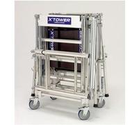 Échafaudage télescopique TUBESCA X'Tower - Hauteur 4m, avec plancher - 22405520