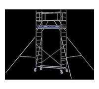 Échafaudage totem 2 line 180 TUBESCA 6 m - 22403660 Noir G
