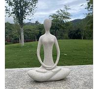 Echainstar Figurine de Yoga décorative pour la Maison, Statue de Yoga Bouddhiste Zen, décoration intérieure et extérieure pour Anniversaire, fête des mères
