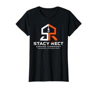Échange d'aéroport, Service de Grue Stacy Rect T-Shirt Graphique avec Valeur, Femme, Noir, M