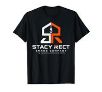 Échange d'aéroport, Service de Grue Stacy Rect T-Shirt Graphique avec Valeur, Homme, Noir, M