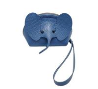 Échange de monnaie d'élephant à petit compartiment de pièces avec motif animal et fermeture à glissière, étui en cuir PU compact | Étui à carte de crédit mignonne pour femmes et filvoyageant, mini org