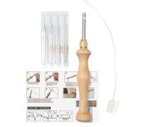 Échange D'ensembles D'outils De Crochet, Fils D'aiguille, 5 Aiguilles (5 / 3,5 / 2,5 / 2 / 1,6 Mm) Pour Les Débutants Et Les Adultes | Aigne De Danse À Broder | Ensembles De Stanznadel | Aiguilles De