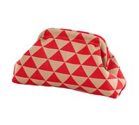 Échange monétaire d'embrayage au crochet, échanges d'argent d'embrayage contre les femmes | Sacs à main tissés Blocs de couleur Coltys décontractés | Sac de soirée cardé et tissé en couleur casual-coc