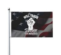 Échanger Des Racistes Contre Des Réfugiés Bannière 90X150Cm Suspendre Résistant Bannières Drapeau Pour Ferme Événement Vacances