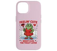 Échanger la Sensation de Grenouille Mignonne Pourrait obstruer Les Toilettes Plus Tard Coque pour iPhone 14
