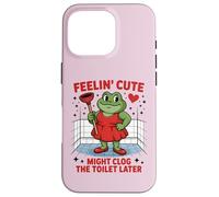 Échanger la Sensation de Grenouille Mignonne Pourrait obstruer Les Toilettes Plus Tard Coque pour iPhone 16 Pro