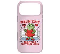 Échanger la Sensation de Grenouille Mignonne Pourrait obstruer Les Toilettes Plus Tard Coque pour iPhone 17 Pro Max