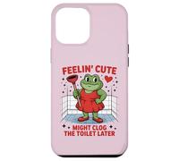 Échanger la Sensation de Grenouille Mignonne Pourrait obstruer Les Toilettes Plus Tard Coque pour iPhone 12 Pro Max