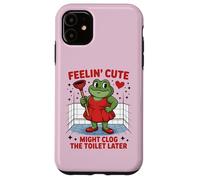 Échanger la Sensation de Grenouille Mignonne Pourrait obstruer Les Toilettes Plus Tard Coque pour iPhone 11