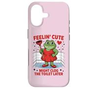 Échanger la Sensation de Grenouille Mignonne Pourrait obstruer Les Toilettes Plus Tard Coque pour iPhone 17