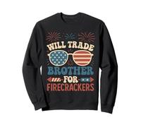 Échangera des frères contre des pétards USA Patriotic Boys Girls Sweatshirt