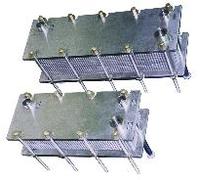 Échangeur à plaques en acier inoxydable, 31 plaques avec support mural modèle F