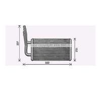 AVA COOLING SYSTEMS FD6661 Radiateur de chauffage
