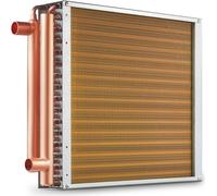 Échangeur de chaleur 40,64x40,64cm - 3 rangées - 9,53mm raccords cuivre - 193 ailettes - système de transfert de chaleur efficace