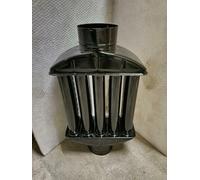 Échangeur de chaleur à gaz d'échappement - Radiateur de gaz de fumée - Noir - Tuyau de cheminée - Économiseur d'énergie - Nettoyage facile - Montage facile - 5 tuyaux - Amortisseur en tôle d'acier