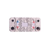 Échangeur de chaleur à plaques brasées, refroidisseur de moût en acier inoxydable à 80 plaques for le brassage domestique et le refroidissement industriel(80 Same Side)