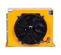 Échangeur de chaleur à plaques en aluminium AH1470T, 200 l/min, radiateur d'huile hydraulique, refroidisseur d'huile à air avec ventilateur Largement application(AC220)