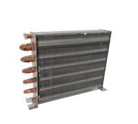 Échangeur De Chaleur À Tubes De Cuivre, À Ailettes En Aluminium, À Serpentin De Condenseur, À Refroidissement Par Air/eau, À Évier En Aluminium, À Ailettes, Système De Réfrigération(175X45X160mm 1pcs)