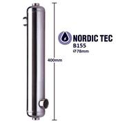 Echangeur de chaleur Acier INOX piscine échangeur NORDIC TEC tubulaire 16-700kW