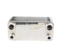 Échangeur de Chaleur, Acier Inoxydable SUS 304 De Refroidisseur Moût Bière D'échangeur Chaleur 24 Plaques For Le Refroidissement Homebrew(1 Inch BSPT)