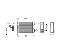 PRASCO BWA6257 Radiateur de chauffage