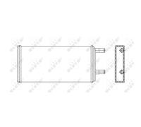 Échangeur de chaleur, chauffage habitacle NRF 53547