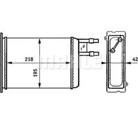 MAHLE ORIGINAL AH 147 000S Radiateur de chauffage