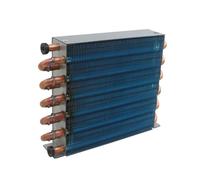 Échangeur de chaleur d'évaporateur radiateur refroidissement par eau condensateur avec tube cuivre 7MM(2X6X133)