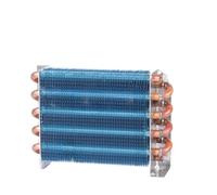 Échangeur de chaleur mural pour chaudière Petit condenseur sans calandre, radiateur, échangeur de chaleur for réfrigérateur, tube en cuivre, ailettes en aluminium(D)