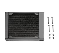 Échangeur de chaleur pour ordinateur à 12 tubes, séparateur d'eau à filetage G1/4, refroidisseur d'eau pour système de refroidissement par eau PC, aileron en cuivre rouge, (120mm)