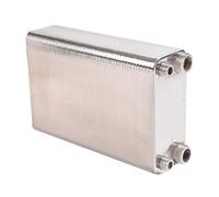 Échangeur de chaleur, refroidisseur de moût à plaques, tube en acier inoxydable, échangeur de chaleur à plaques brasées for chauffage par le sol(Interface 32mm,Same side)