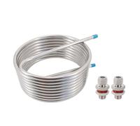 Échangeur de Chaleur, Système De Purée À Recirculation D'échange Chaleur Sans Soudure, 25 Pieds (7.6 Mètres), Bobine En Acier Inoxydable 304, Tube 1/2 ", 10" 12 "de Diamètre(10 inch Diameter)