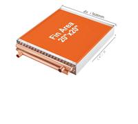 Échangeur de chaleur VEVOR, Plusieurs tailles disponibles, Haute capacité thermique, Construction robuste en cuivre , 20x20 pouces