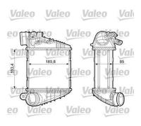 Echangeur, intercooler - VALEO - 817205 - RAS AUDI A3 VW GOLF IV