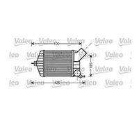 Echangeur, intercooler - VALEO - 818725 - RAS FIAT Punto II(99>03)1.9D,1.9JTD