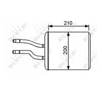 Échangeur Thermique Chauffage Intérieur Aluminium pour Alfa Romeo 147 156 Sw Gt