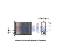 Échangeur Thermique Chauffage Intérieur Convient pour Volvo V70 I 850 Break